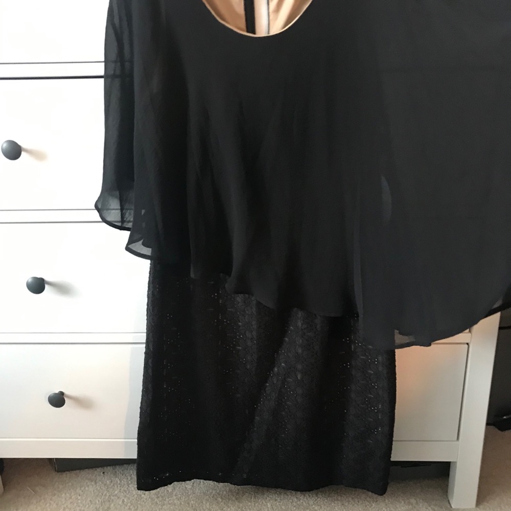 Emma & Michelle Black Lace Sheath Dress Sz 12 NWT